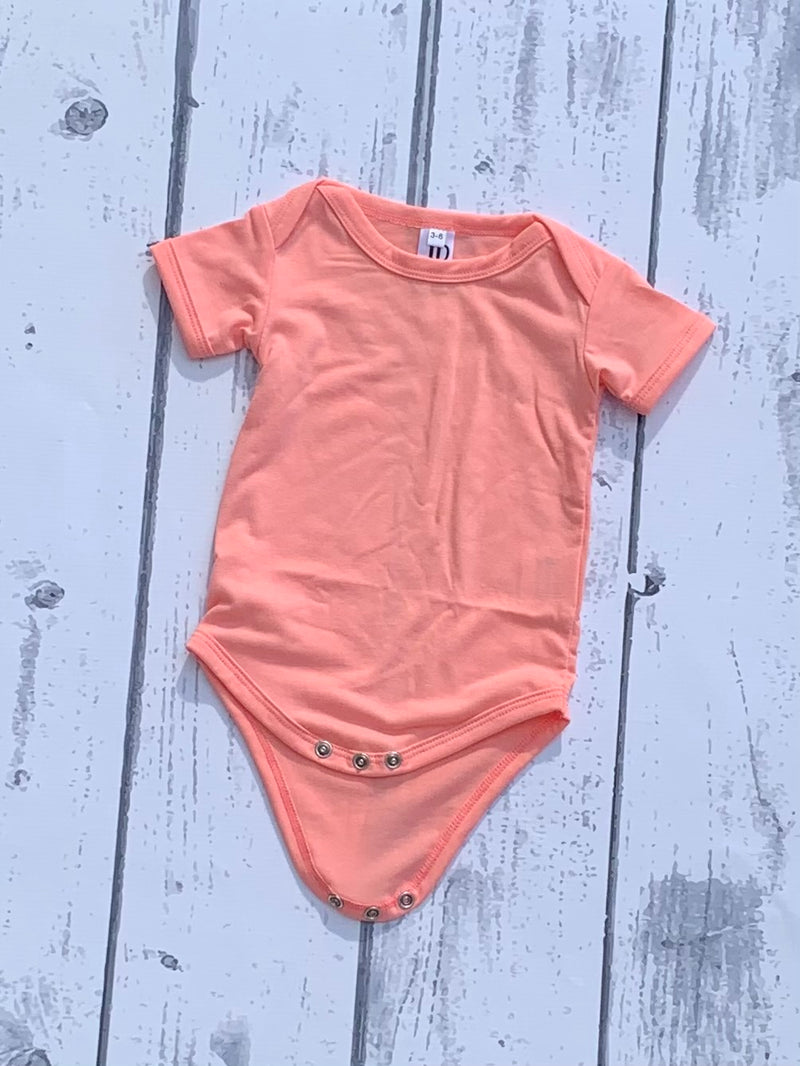 Polyester Infant Bodysuit - Coral