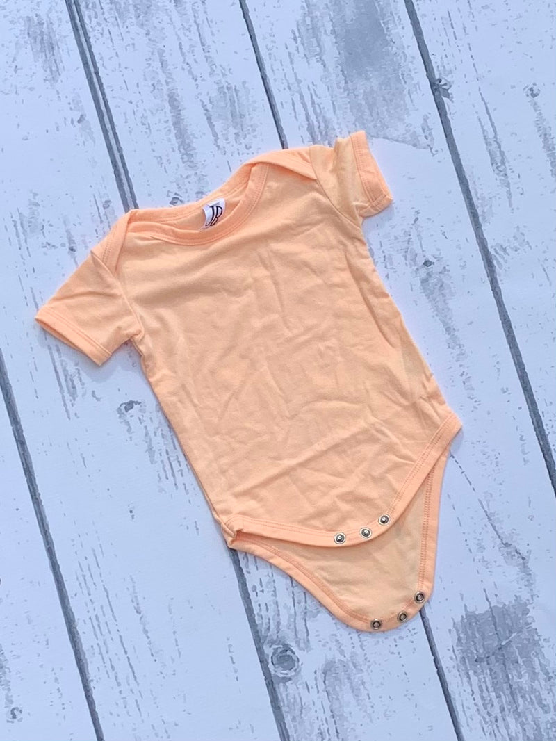 Polyester Infant Bodysuit - Peach