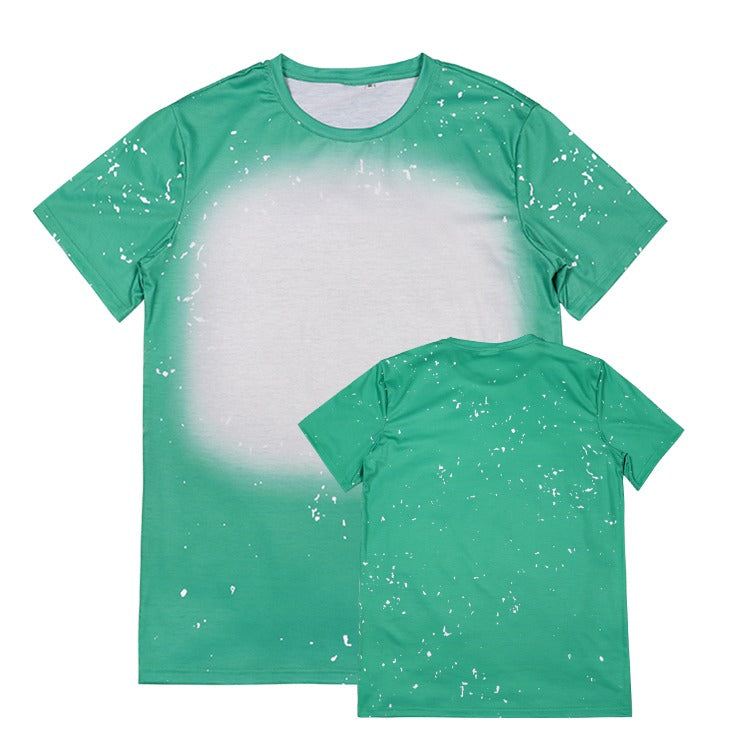 Polyester Bleach T-Shirt - Irish Green