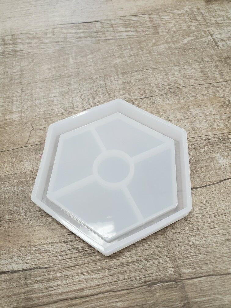 Hexagon coaster Silicone Mold