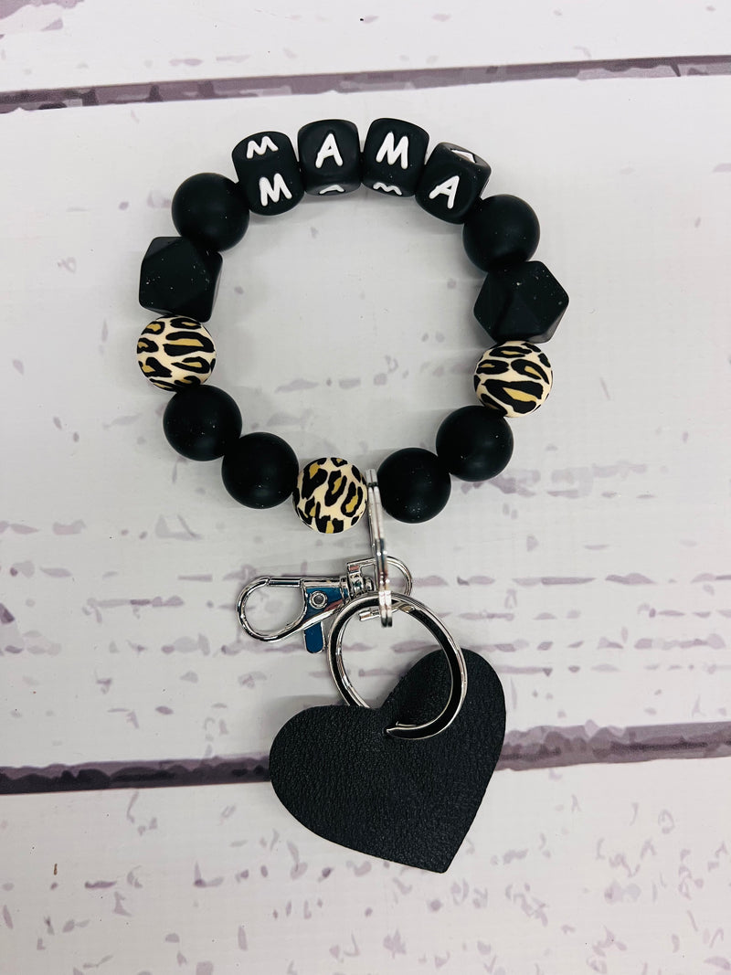 Mama Leopard Heart Bracelet
