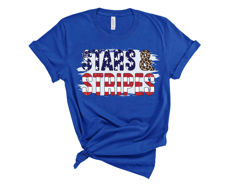 Stars and Stripes scratch - Graphic Tee