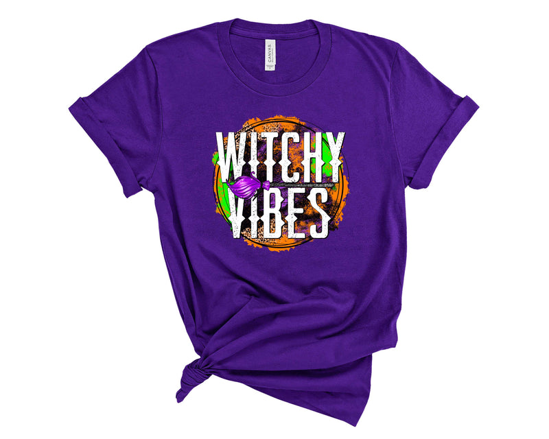 witchy vibes grunge circle Orange - Graphic Tee